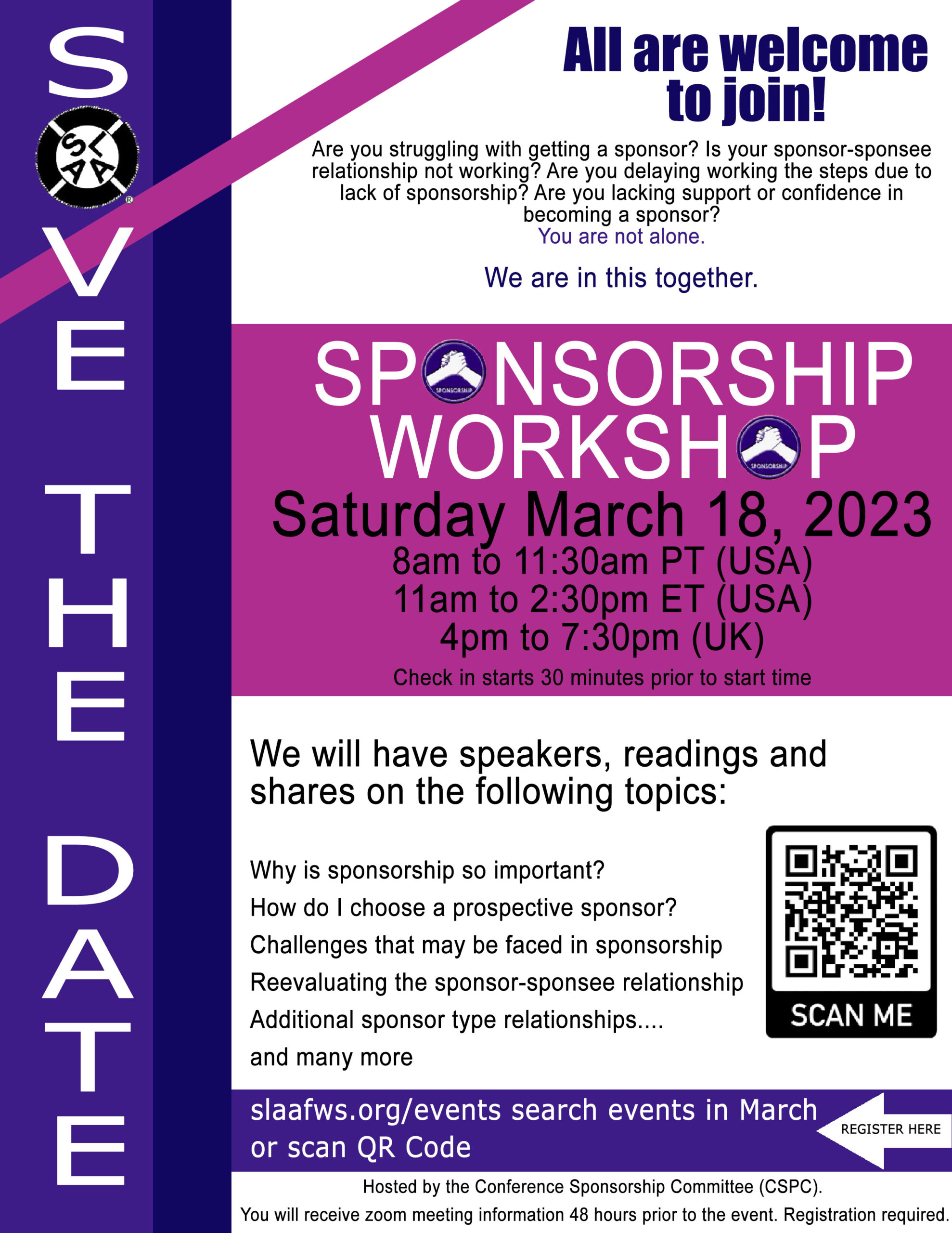 Sponsorship Workshop – Sex and Love Addicts Anonymous (S.L.A.A.)